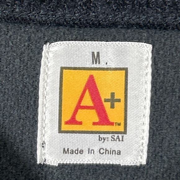 A+ by SAI Sweater Medium Black Hunting Padded Shoulders Elbows Ribbed Commando - Picture 10 of 14